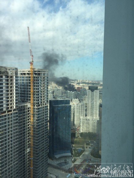 現(xiàn)場的濃煙非常的大