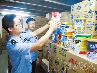 洋奶粉私漂入境 海關查獲巨額洋奶粉