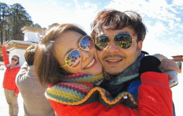 楊樂樂曬汪涵合影