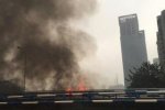 重慶黃花園橋頭哪里著火了
