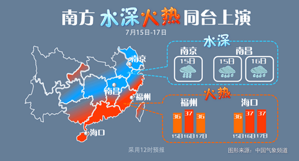 華北黃淮多雷雨 明起江南降溫轉陰涼