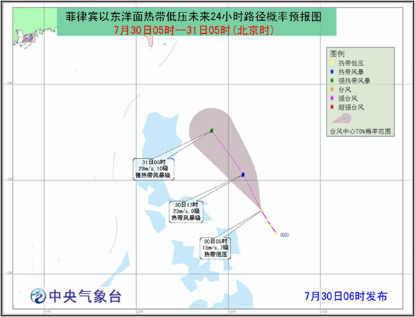 臺風妮妲已經成型