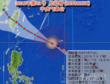 臺風尼伯特路徑圖