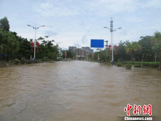 受臺(tái)風(fēng)電母影響海南臨高縣192個(gè)村莊被淹