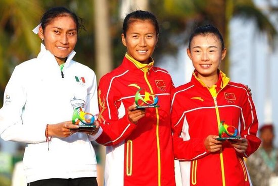 女子競走劉虹奪金