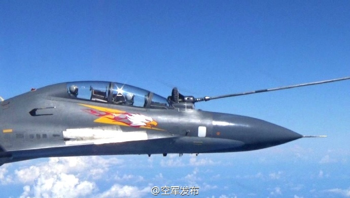 中國(guó)空軍多型戰(zhàn)機(jī)南海巡航