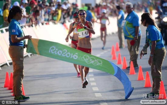 女子競走劉虹奪金