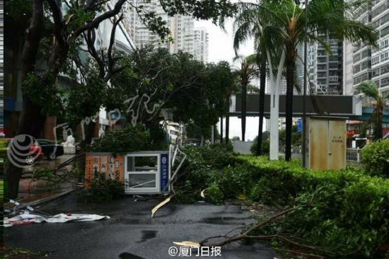 臺風莫蘭蒂襲擊廈門