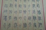 大學生小篆寫家書 硬筆