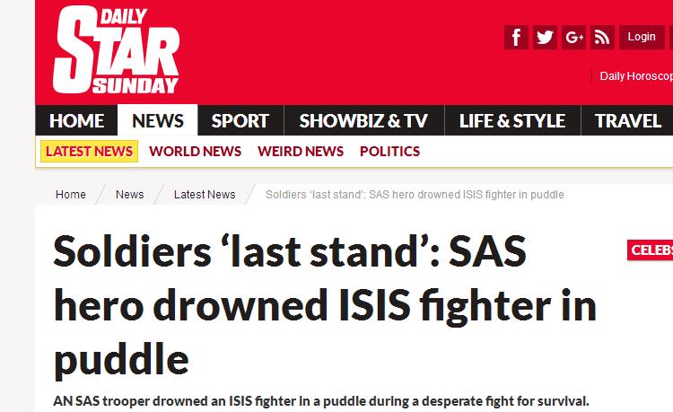 英特種部隊遭埋伏彈盡糧絕 拼刺刀沖鋒共殺32人