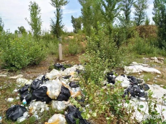 陜西榆林市水源地現醫療垃圾