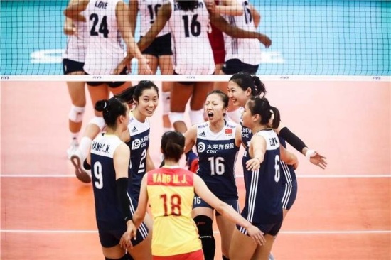 女排3-2逆轉美國