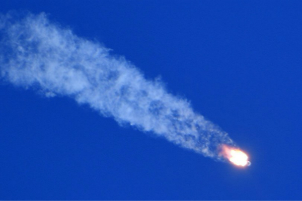 飛船發(fā)射失敗畫面