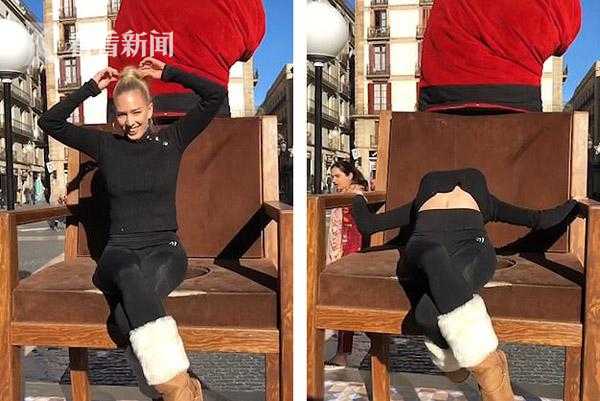 美女街頭表演柔術(shù)失誤 鼻子撞上椅子當(dāng)場(chǎng)流血