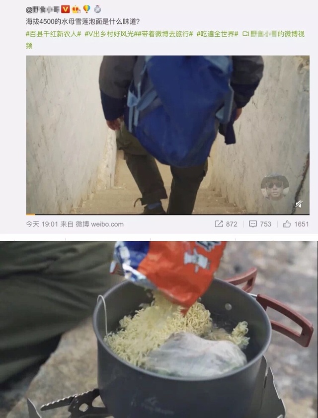 摘瀕危植物煮泡面