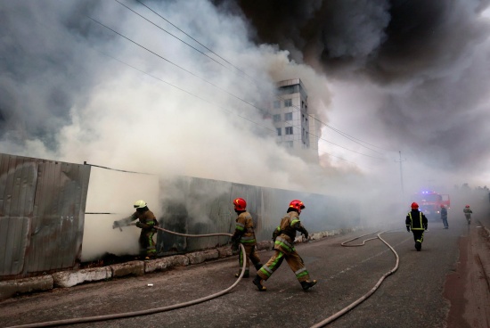 烏克蘭核電站外的激烈戰(zhàn)斗引發(fā)火災