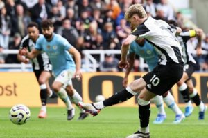 英超聯賽紐卡斯爾1-1曼城