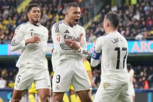 西班牙甲級聯賽比利亞雷亞爾1-2皇家馬德里