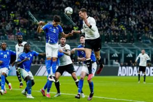 歐洲國(guó)家聯(lián)賽四分之一決賽意大利1比2德國(guó)