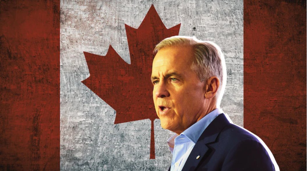 馬克&middot;卡尼在勝選后的首次新聞發布會上，語氣堅定。