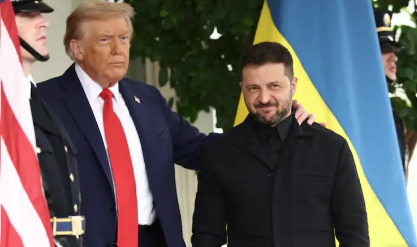 特朗普周一告訴澤連斯基,美國將幫助保障烏克蘭的安全