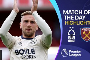 英超聯賽亮點：諾丁漢森林0-3西漢姆聯